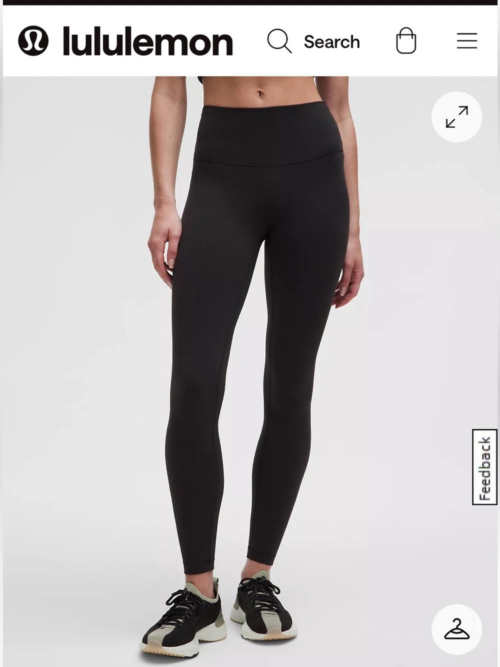 NWT- lululemon athletica Wunder Train High-Rise Black Leggings